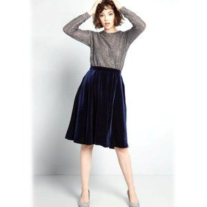 Modcloth / Just This Sway / Velvet Skirt